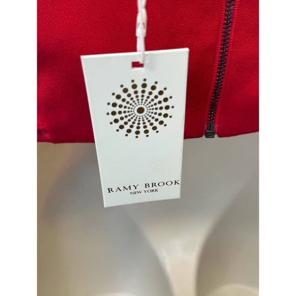 🔥 Ramy Brook Red Wrap Corset Top Sz 6 | Holiday Baddie Energy 💋 NWT - Picture 13 of 15